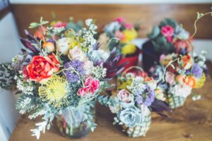 arreglos florales vintage mixtos