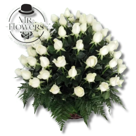 Arreglo Floral con 50 Rosas