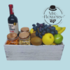 Caja Frutal con Vino y Snacks Caja Frutal con Vino y Snacks