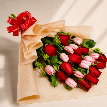 Ramo de Tulipanes con Rosas