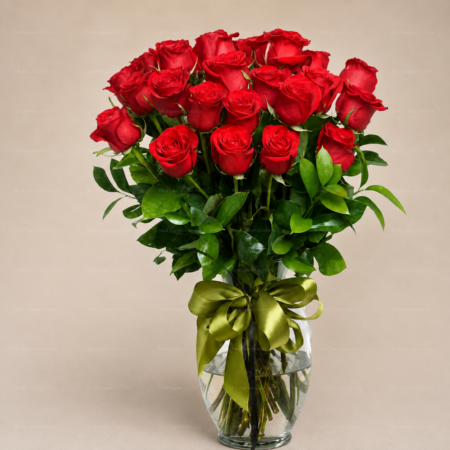 Arreglo Floral con Rosas Rojas