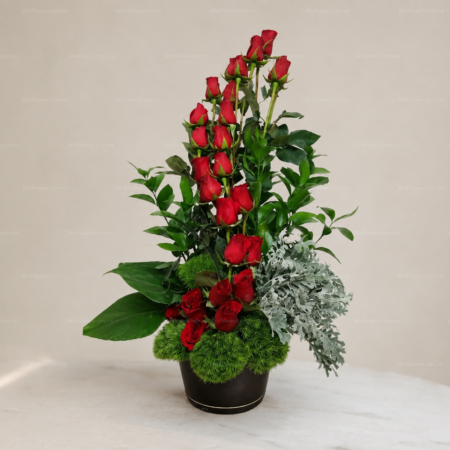 arreglo floral con 24 rosas S arreglo floral con 24 rosas S