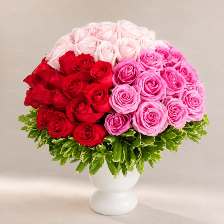 Arreglo con 100 Rosas 4 colores