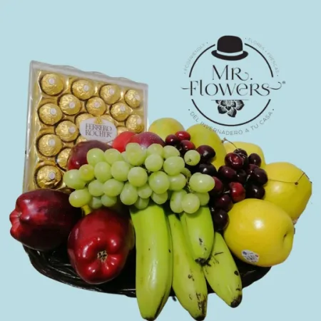 Arreglo Frutal con Chocolates