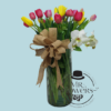 Arreglo Floral con Tulipanes y Orquídeas