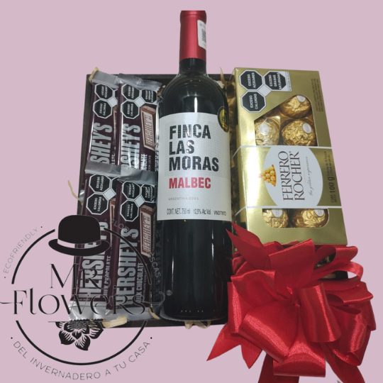 caja de vino y chocolates caja de vino y chocolates