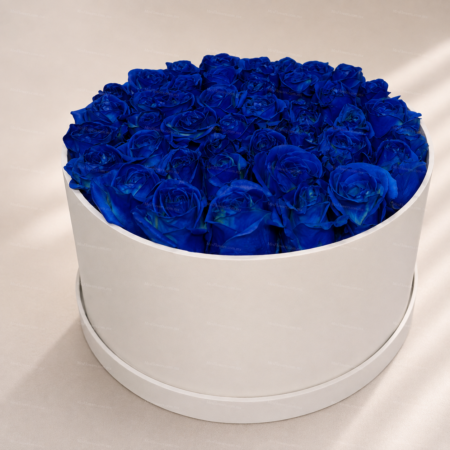 Caja con 50 Rosas Azules