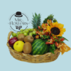 Canasta Frutal con Detalle Floral Canasta Frutal con Detalle Floral