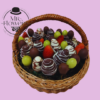 Canasta con Fresas de Chocolate