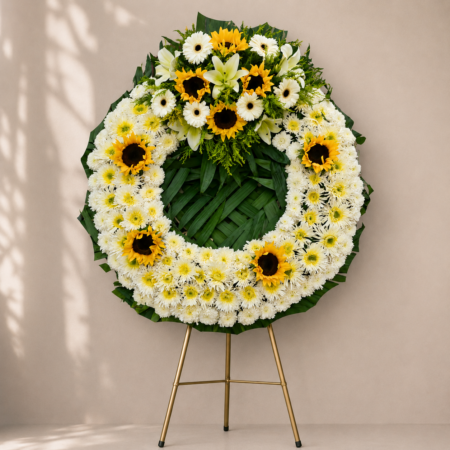 Corona con Girasoles Cuernavaca