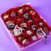 caja con 20 fresas con chocolate caja con 20 fresas con chocolate