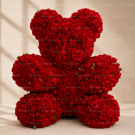 Oso Con 550 rosas Rojas Oso Con 550 rosas Rojas
