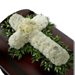 Cruz Fúnebre Elegante Cubre Caja