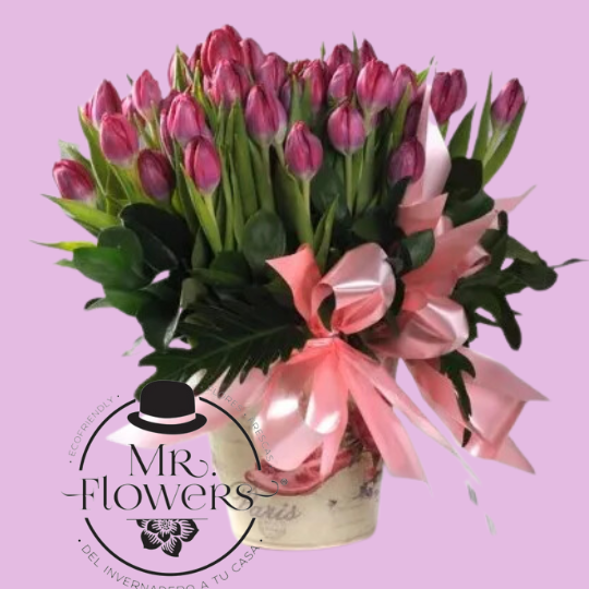 Arreglo Floral con 30 Tulipanes Arreglo Floral con 30 Tulipanes