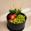 Caja frutal con detalle floral Caja frutal con detalle floral