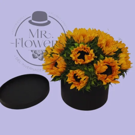 Caja con Girasoles