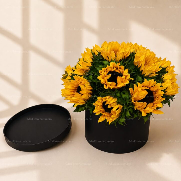 Caja con Girasoles