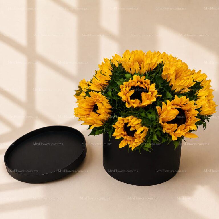 Caja con Girasoles