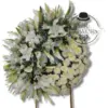 Corona Fúnebre con Medallón blanco Corona Fúnebre con Medallón blanco