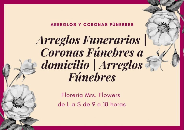 Arreglos Funerarios Coronas Fúnebres a domicilio Arreglos Fúnebres