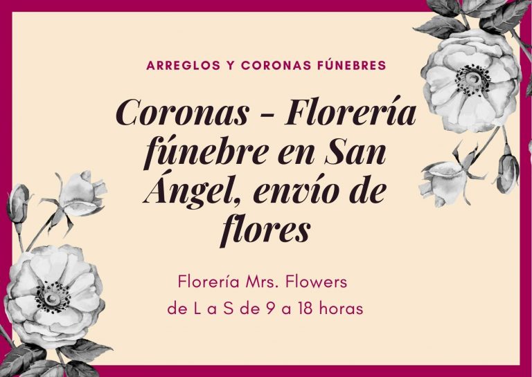 Coronas - Florería fúnebre en San Ángel, envío de flores