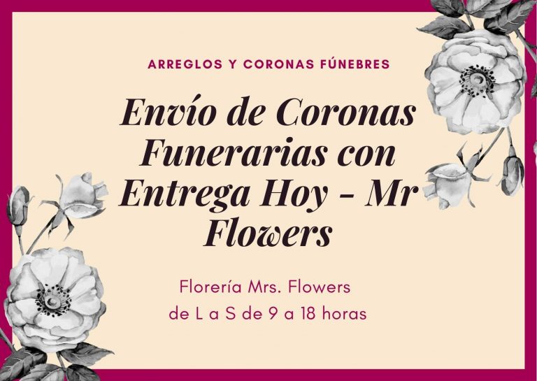 Envío de Coronas Funerarias con Entrega Hoy - Mr Flowers