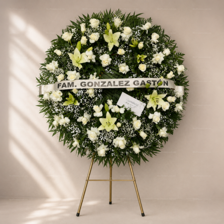 Corona Fúnebre Blanca Mty Corona Fúnebre Blanca Mty