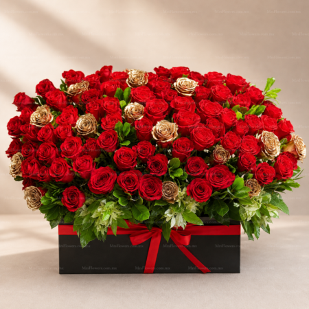 250 Mini Rosas en Arreglo Floral