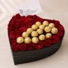 Corazón con Rosas y 16 Ferrero Corazón con Rosas y 16 Ferrero