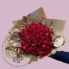 Ramo de 50 Rosas Doradas con Oro Ramo de 50 Rosas Doradas con Oro