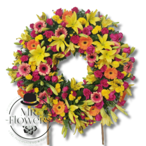 Corona Fúnebre Colorida