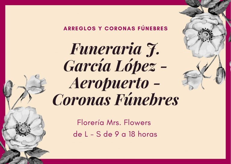 Funeraria J. García López - Aeropuerto - Coronas Fúnebres