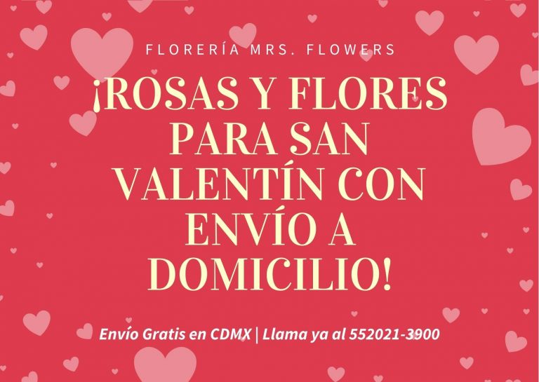 Rosas y flores para San Valentín con envío a domicilio