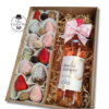 Caja Te Amo Fresas cubiertas de Chocolate y Vino