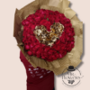Ramo de 300 rosas Rojas y Doradas Ramo de 300 rosas Rojas y Doradas