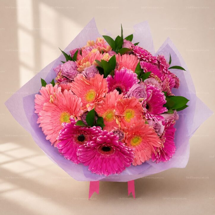 Ramo de Rosas y Gerberas Ramo de Rosas y Gerberas