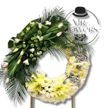 Corona con Tulipanes