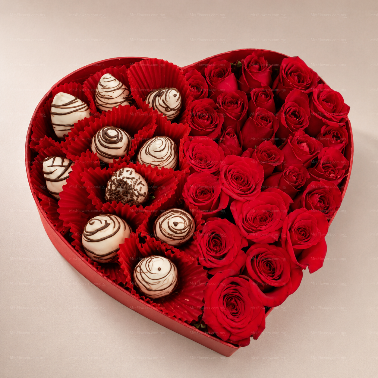 Amor Mixto – Fresas con Chocolate y Rosas Amor Mixto – Fresas con Chocolate y Rosas