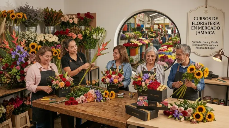 Cursos de Floristería en Mercado Jamaica