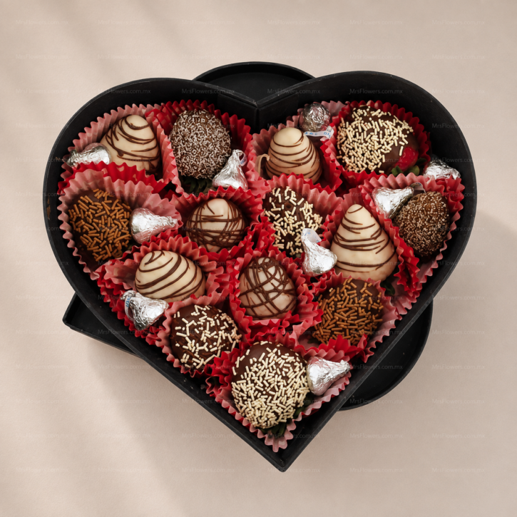 Corazón de Fresas y Kisses Corazón de Fresas y Kisses