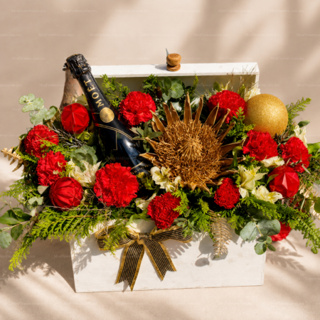 Caja de Rosas y Möet