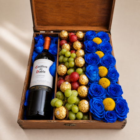 Vino, Flores y Frutas para Papá Vino, Flores y Frutas para Papá