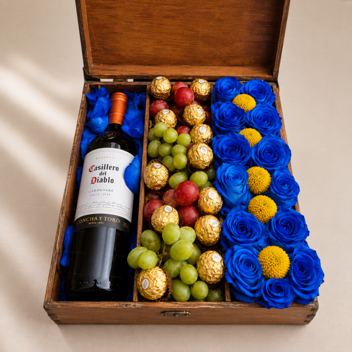 Vino, Flores y Frutas para Papá Vino, Flores y Frutas para Papá