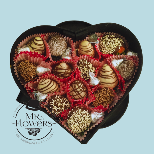 Corazón de Fresas y Kisses Corazón de Fresas y Kisses