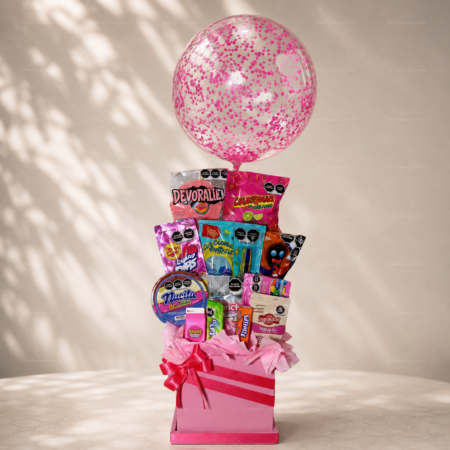 Arreglo de Dulces con Globo Pequeño