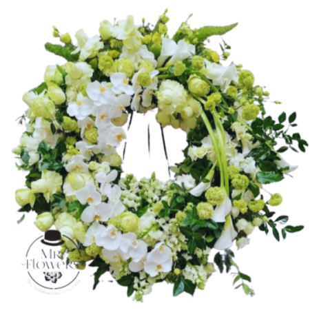 Corona con Orquídeas Premium