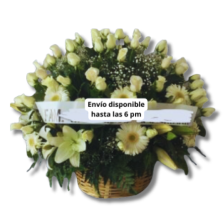 Canasta Grande de Rosas y Lilis Toluca