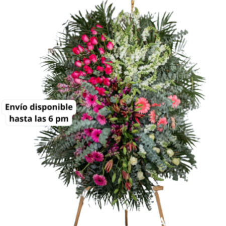 Medallón sobre caballete Leon