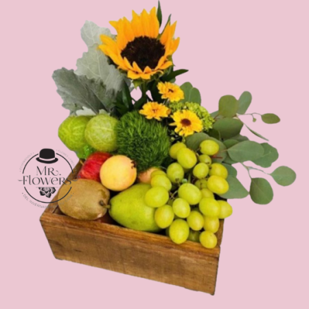 Caja Frutal con Girasol