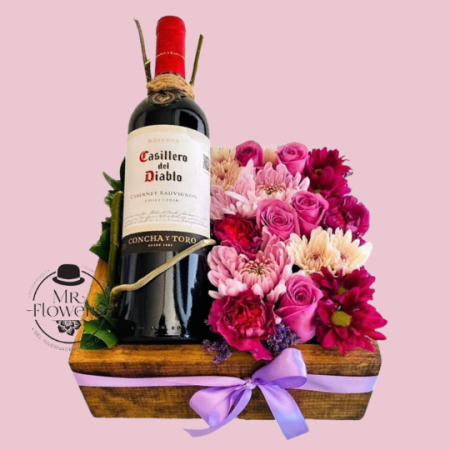 Vino y Flores